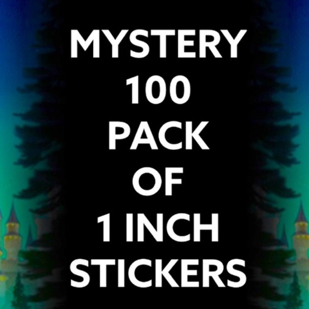 Mystery Pack 100 1 Inch Stickers PRICE IS FIRM - Picture 1 of 1